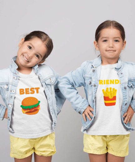 Best Friends Siblings Shirts, Burger Fries, Siblings Shirts