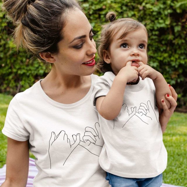Pinky Promise Mommy and Me Shirts, Mother & Kid Shirts