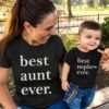 Best Aunt Ever Shirt, Best Nephew Ever, Matching Family Shirts