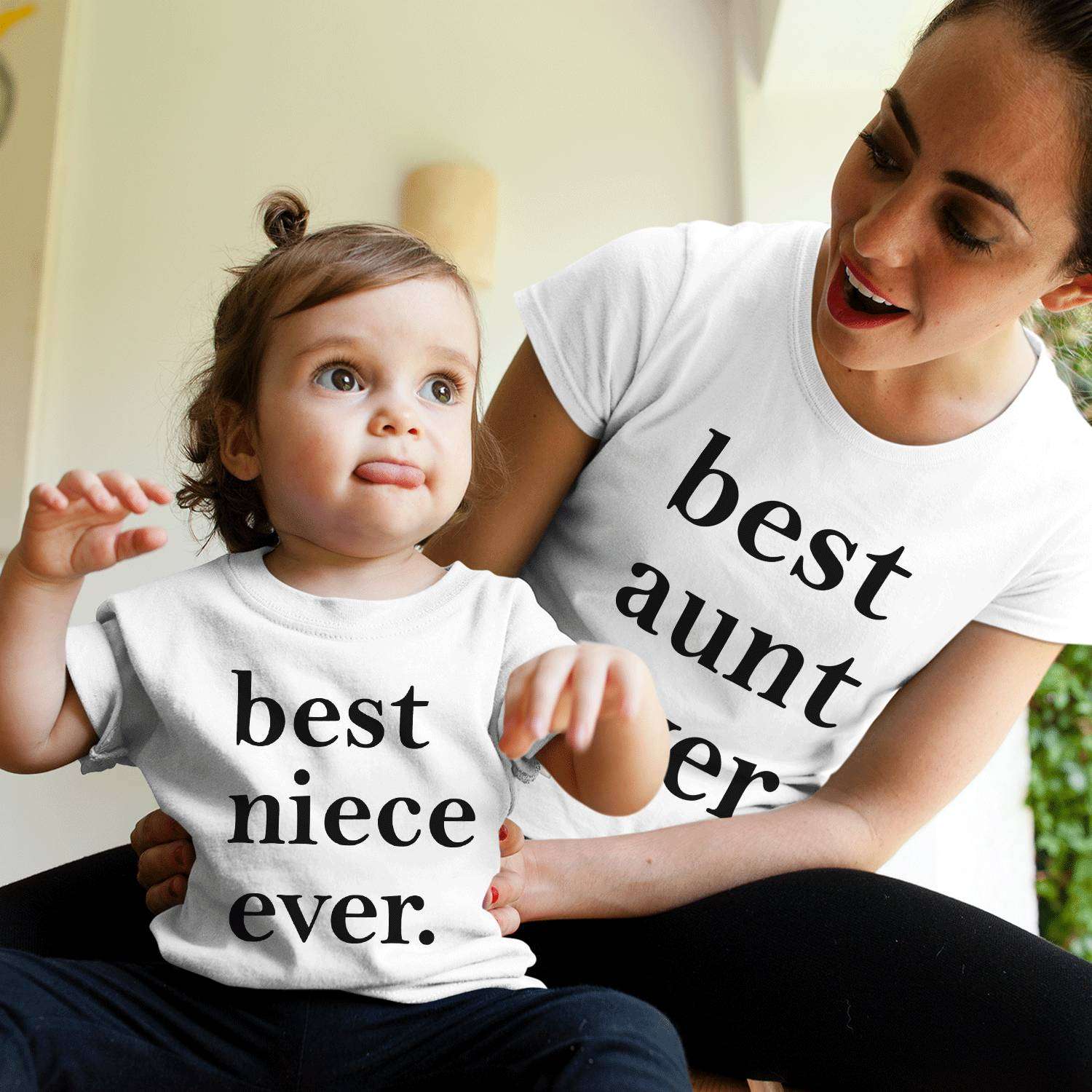 Best Aunt Ever Best Niece Ever, Aunt Niece Shirts, Matching Family Shirts. 
