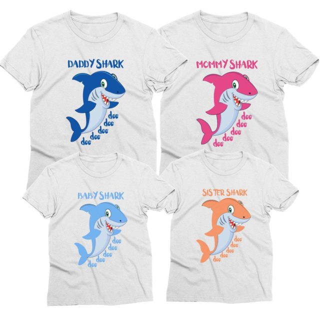 Daddy Shark Baby Shark Shirts, Mommy Shark, Family Shirts