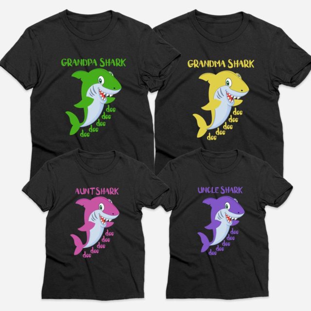 Daddy Shark Baby Shark Shirts, Mommy Shark, Family Shirts