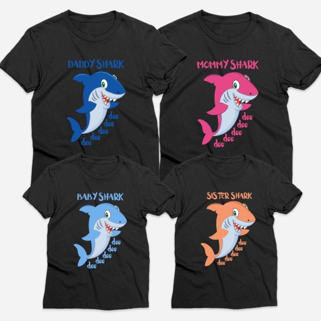 Daddy Shark Baby Shark Shirts, Mommy Shark, Family Shirts