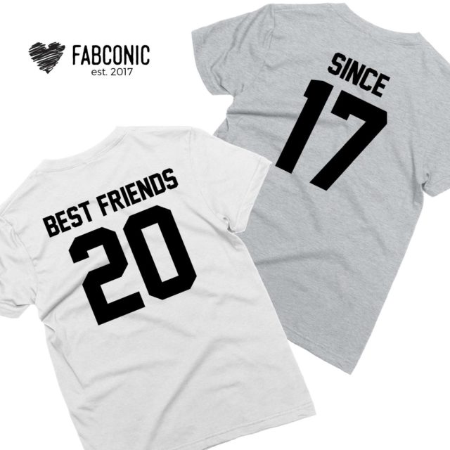 Best Friends Since, Matching Best Friends Shirts, Custom BFF Gift