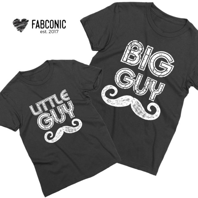 Big Guy Little Guy Shirts, Father & Kid Shirts, Family Shirts