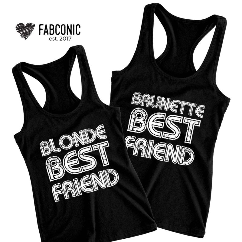 Bff Tanks Brunette Best Friend Blonde Best Friend Best Friends Tank Tops 