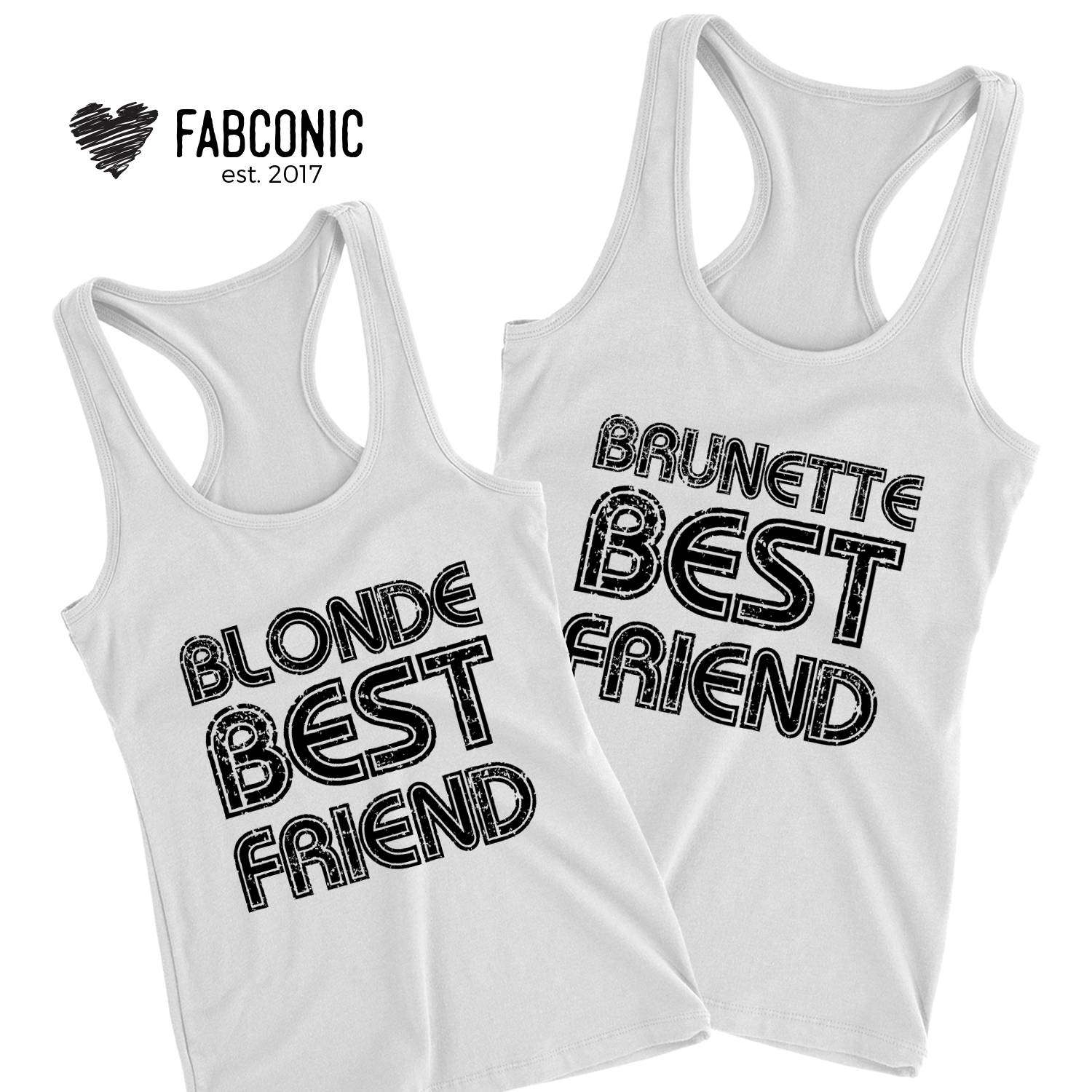 Bff Tanks Brunette Best Friend Blonde Best Friend Best Friends Tank Tops 