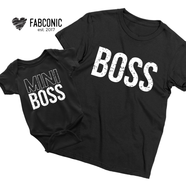 Boss Mini Boss Shirts, Daddy and Me, Family Shirts
