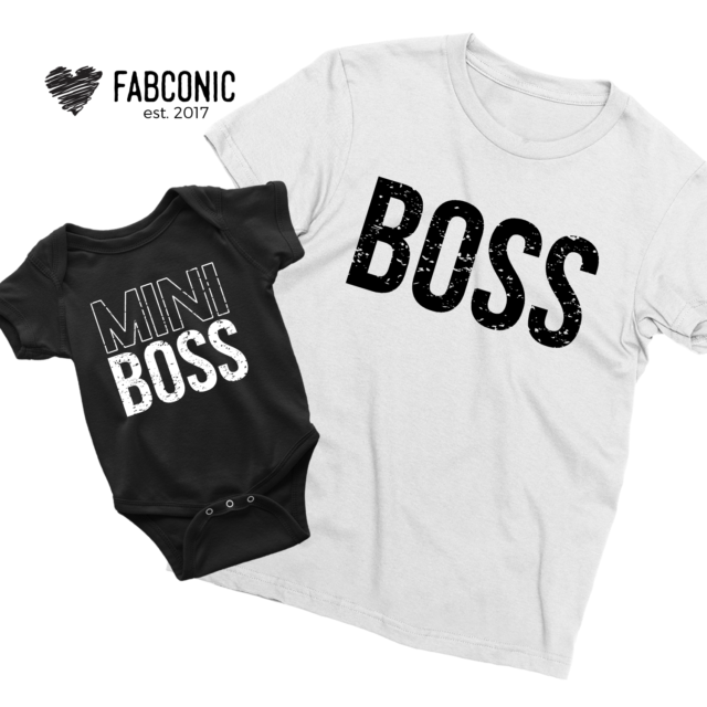 Boss Mini Boss Shirts, Daddy and Me, Family Shirts