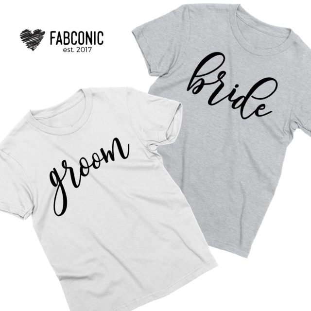 Bride Groom Shirts, Matching Couple Shirts, Anniversary Shirts