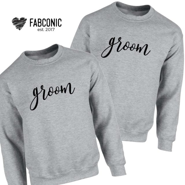 Gay Husband Gift, Groom Groom, Matching Couple Sweatshirts