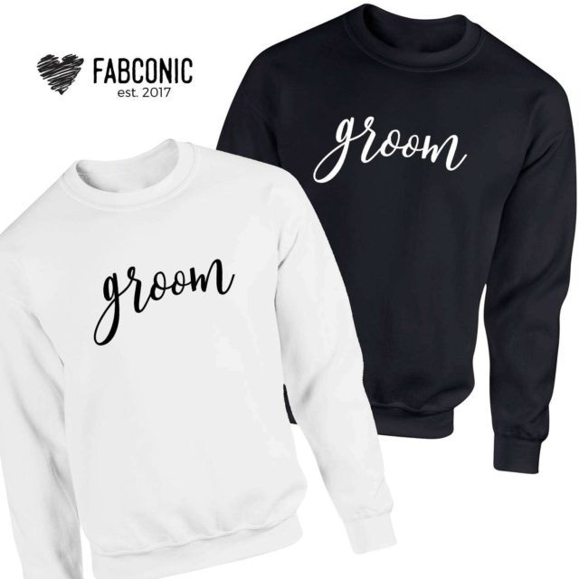 Gay Husband Gift, Groom Groom, Matching Couple Sweatshirts
