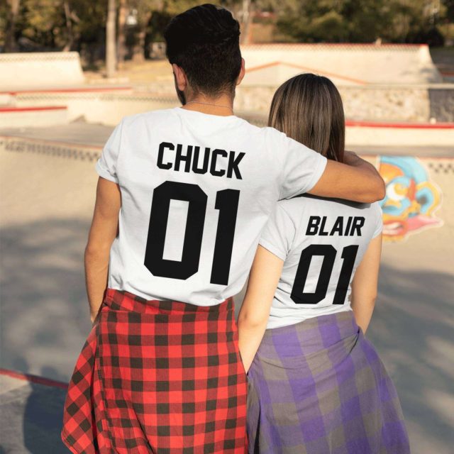 Chuck 01 Blair 01, Couple Shirts, Matching Couple shirts, Couple gift