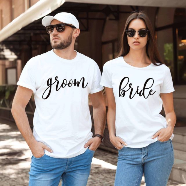 Bride Groom Shirts, Matching Couple Shirts, Anniversary Shirts