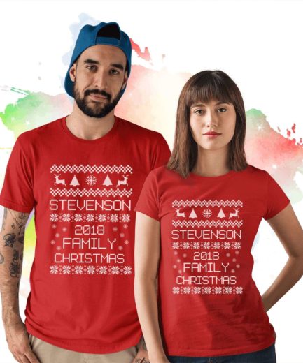Custom Name Christmas Shirts, Family Christmas Shirts
