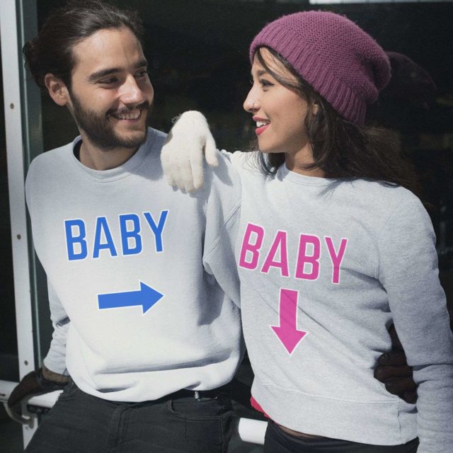 Pregnancy Announcement Sweatshirts, Baby Arrows, Family Sweatshirts