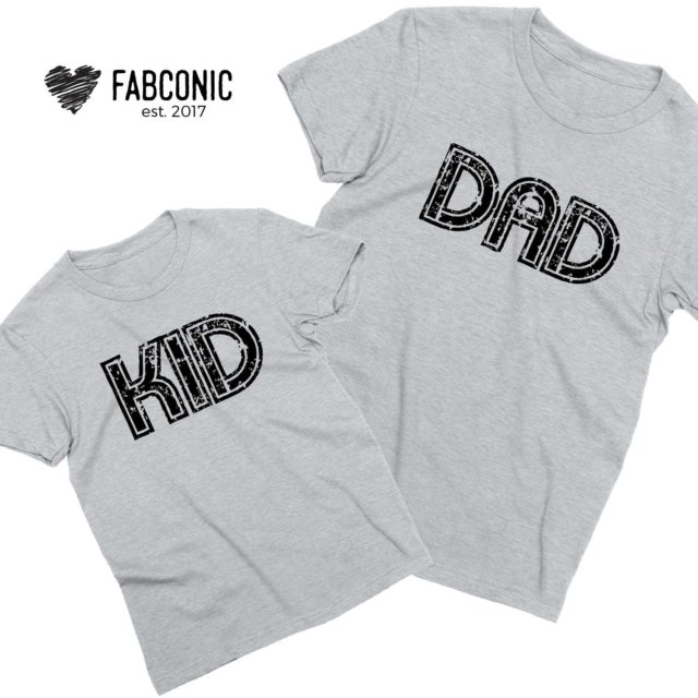 Dad Kid Shirts, Father's Day Gift, Matching Father & Kid Shirts