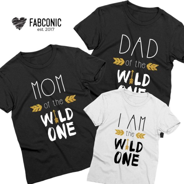 Family Birthday Shirts, Dad Mom I am the Wild One, Family Shirts