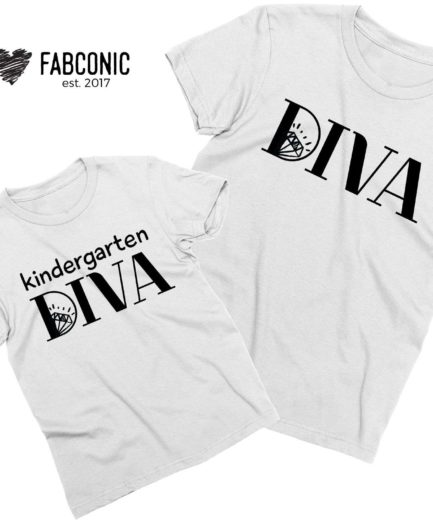 Kindergarten Diva Shirt, Diva, Mother & Kid Shirts