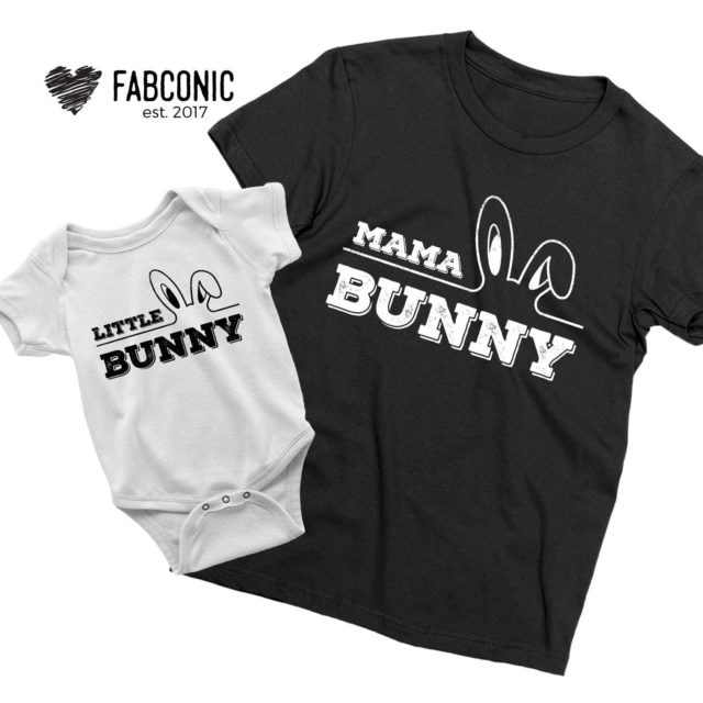 Mama Bunny Little Bunny Easter Shirts, Easter Mother & Kid Shirts