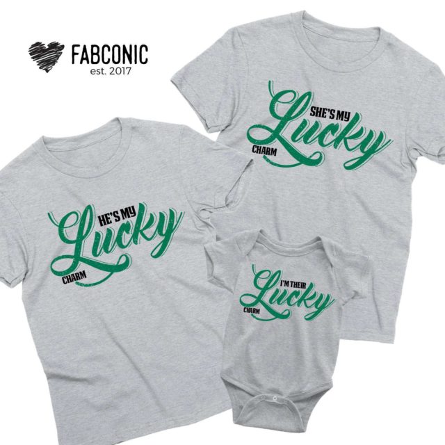 Lucky Charm Matching Shirts, He's My Lucky Charm, She's My Lucky Charm