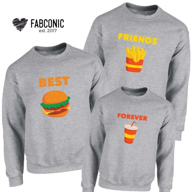 Best friends forever store hoodies for 3