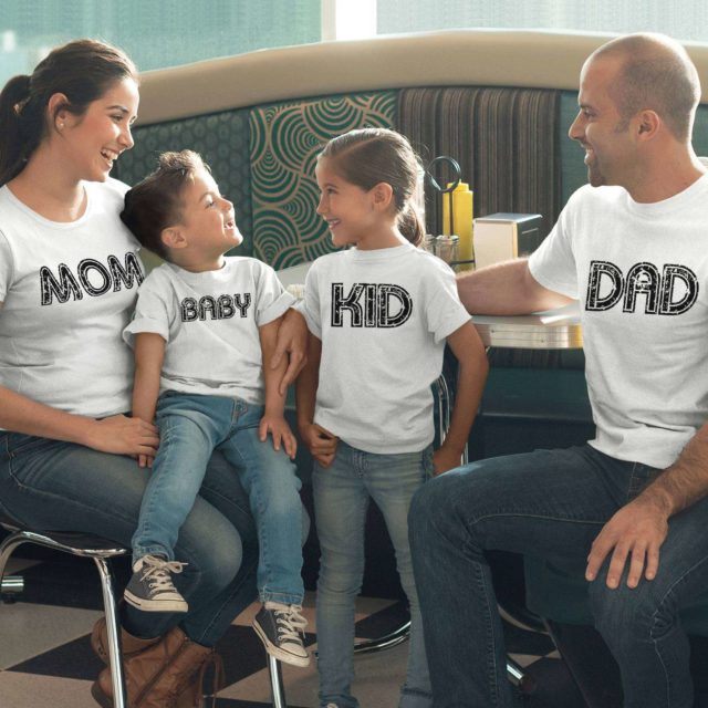 Mom Dad Baby Shirts, Matching Family Shirts, Funny Gift for Family