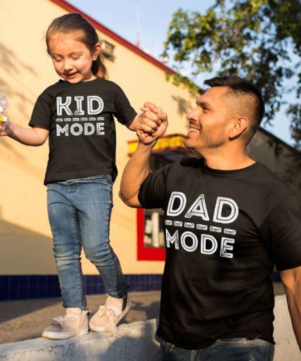 Dad Mode Kid Mode Shirts, Daddy and Me, Father's Day Gift