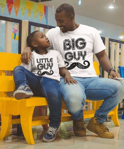 Big Guy Little Guy Shirts, Father & Kid Shirts, Family Shirts