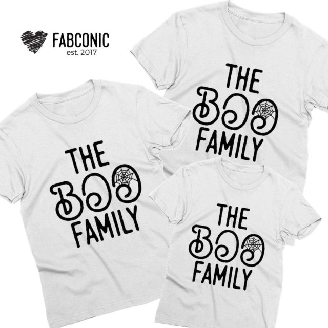 The Boo Family Halloween Shirts, Matching Family Shirts, Funny Halloween Shirts