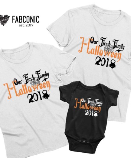 Our First Halloween, Family Shirts, Halloween Outfit for Family