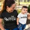 Funny Mommy Kid Halloween Shirts, The Witch, Her Little Monster