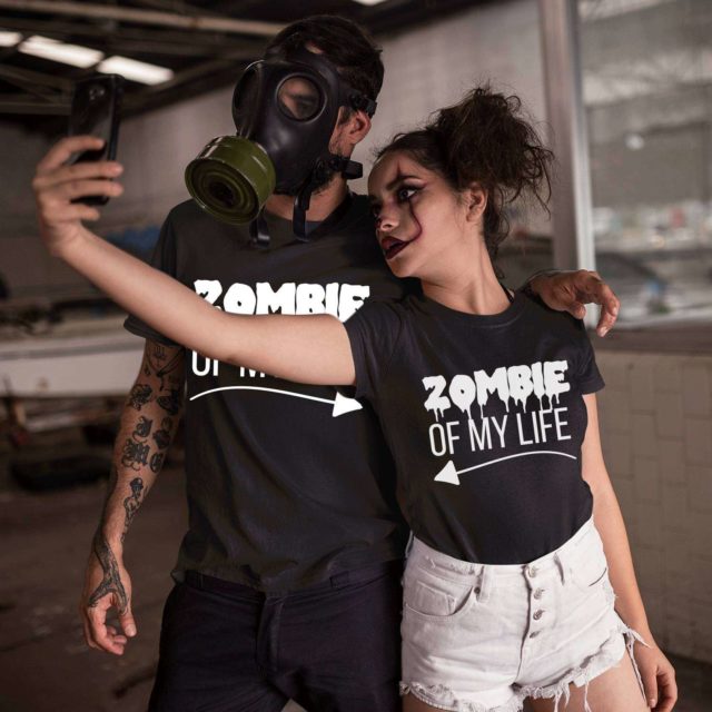 Halloween Zombie Shirts, Zombie of My Life, Funny Couple Shirts