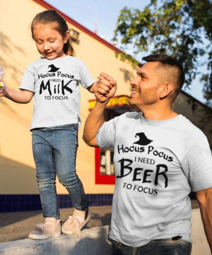 Hocus Pocus Shirts, Hocus Pocus I need Beer I need Milk, Family Shirts