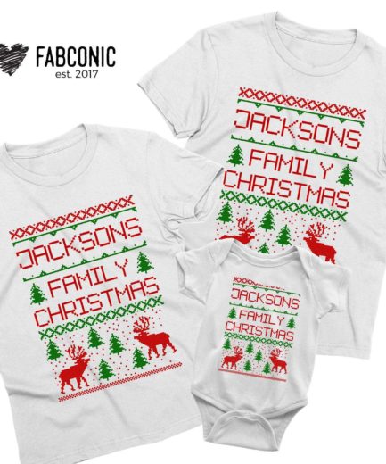 Family Christmas Custom Name, Matching Family Shirts, Custom Shirts