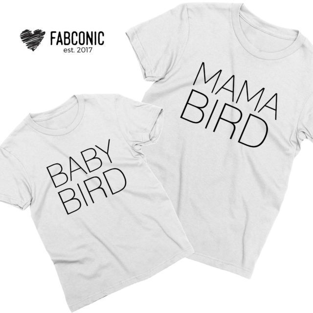 Mama Bird Baby Bird Shirts, Mommy and Me, Mother's Day Shirts