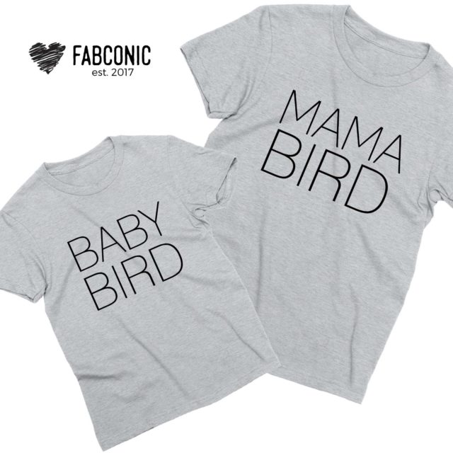 Mama Bird Baby Bird Shirts, Mommy and Me, Mother's Day Shirts