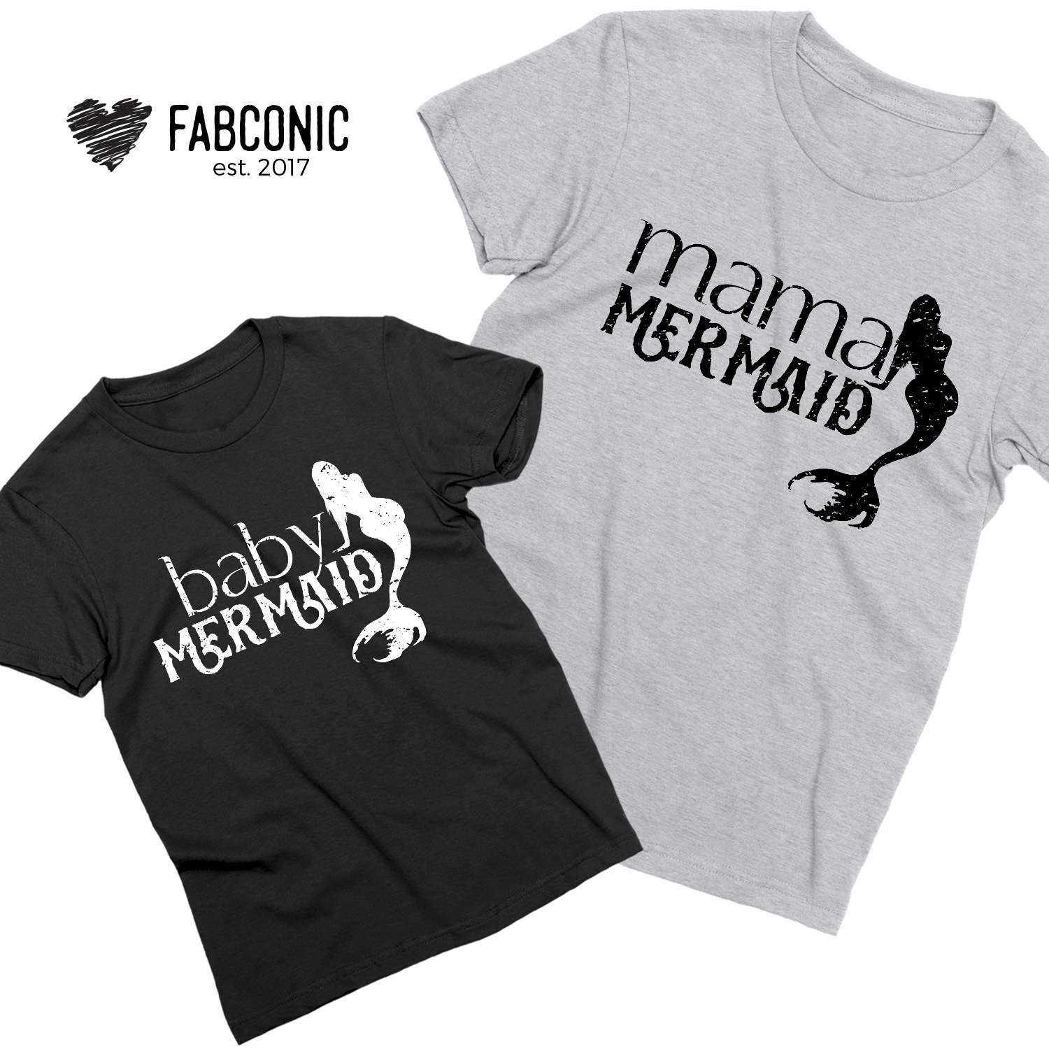 Mother\u2019s Day Gift Mermaid MAMA & Mermaid MINI Matching Mother and Daughter Shirts Mom and Daughter Shirts