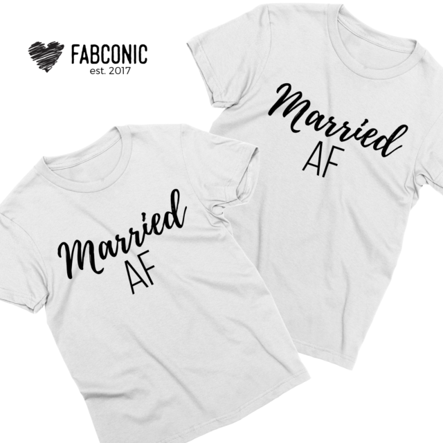 Married AF Couple Shirts, Anniversary Shirts, Honeymoon shirts