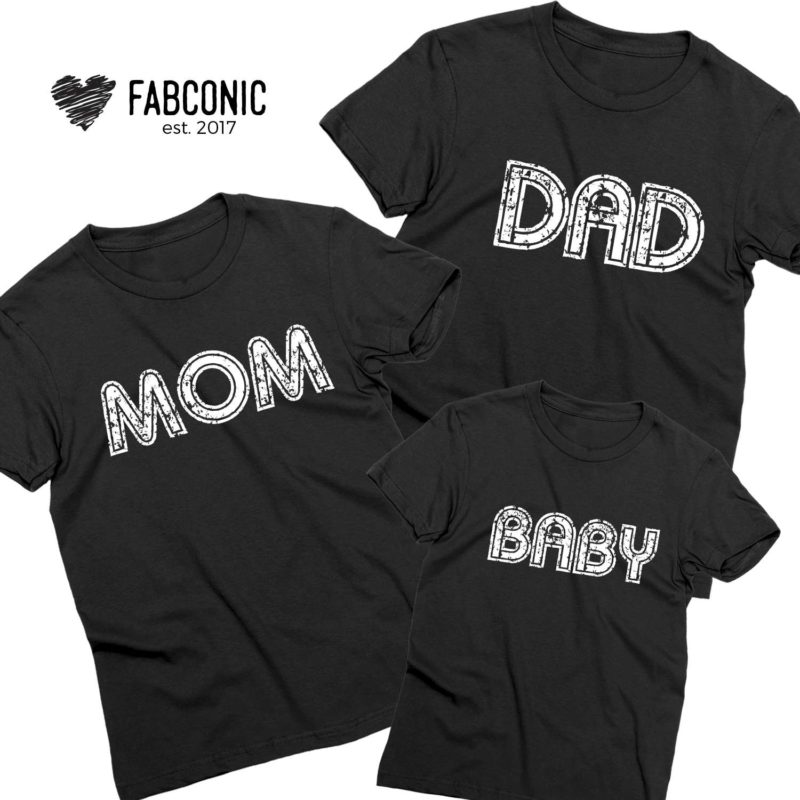 Mom Dad Baby Shirts, Matching Family Shirts, Funny Gift For Family