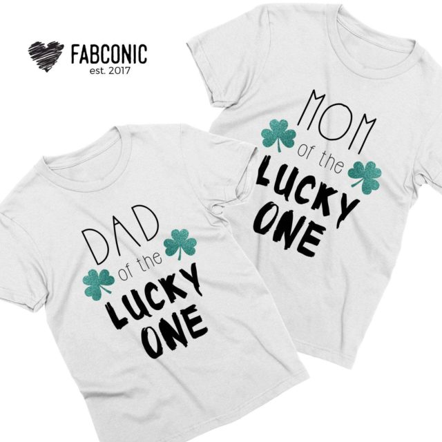 Matching St Patricks Day Outfit, Mom of the Lucky One, Dad of the Lucky One