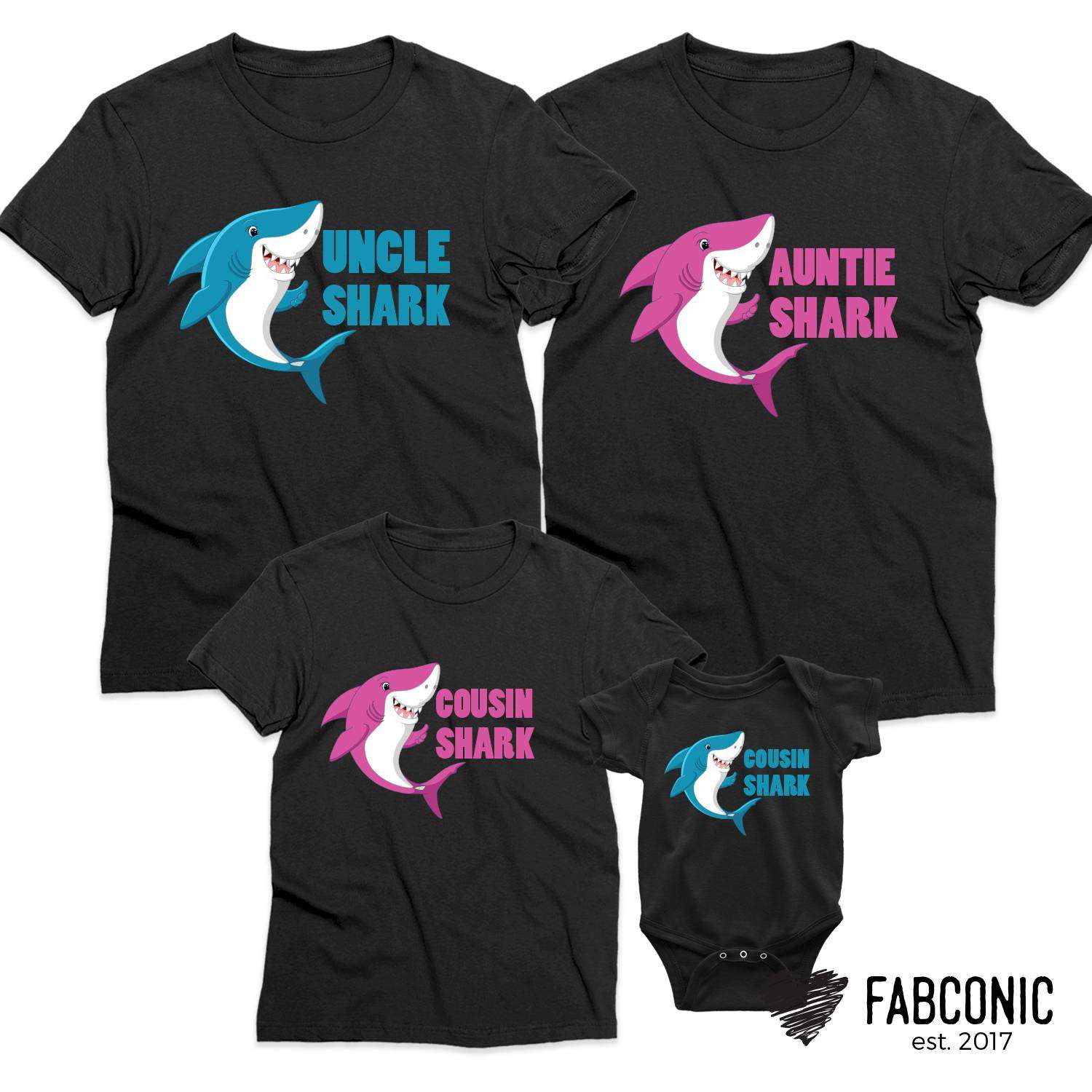 auntie shark shirt