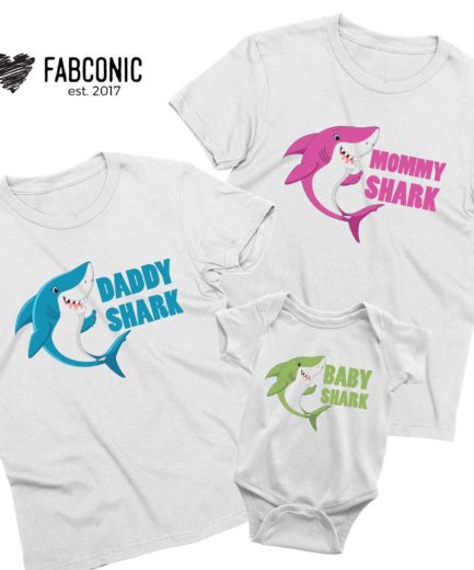 Daddy Shark Doo Doo Shirt, Mommy Shark, Baby Shark, Family Shirt