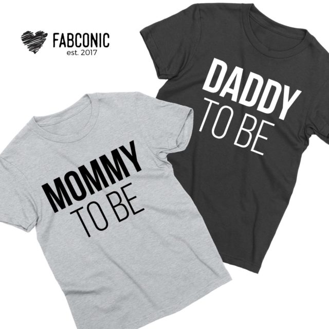 Mommy to be Daddy to be, Couple Shirts, Pregnancy reveal