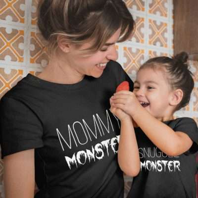 Mommy Monster Snuggle Monster Shirts, Mother & Kid Shirts