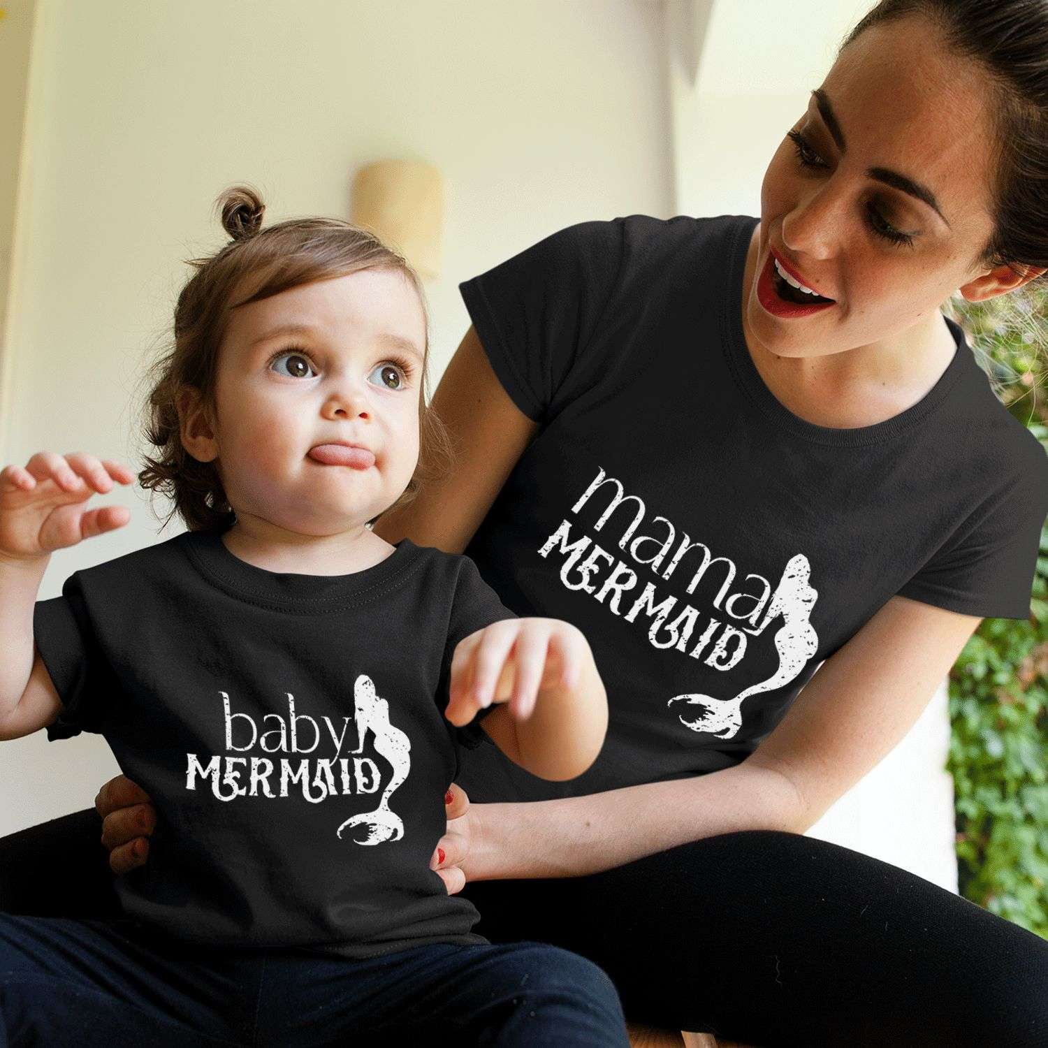 Mom and Daughter Shirts Mermaid MAMA & Mermaid MINI Matching Mother and Daughter Shirts Mother\u2019s Day Gift