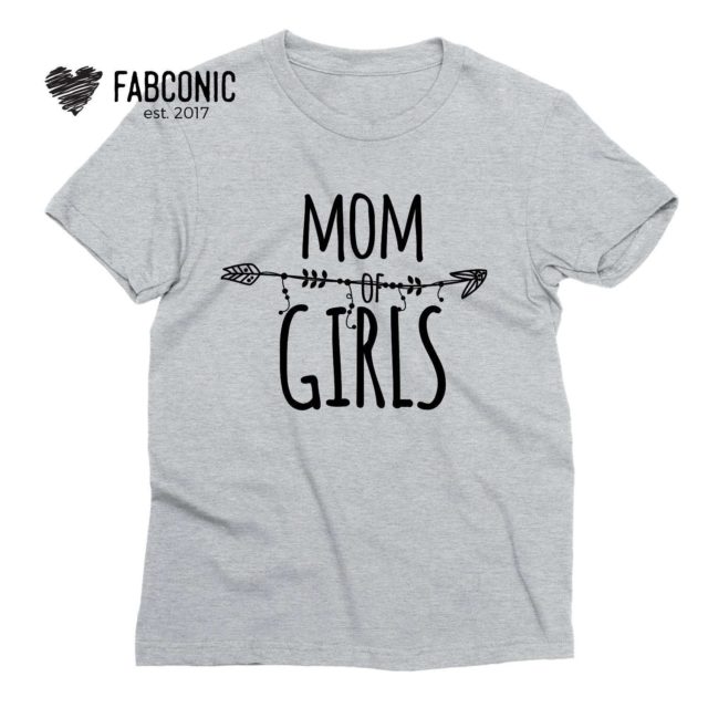 Girls Mom Shirt, Funny Mom Shirt, Mom of Girls, Family Shirts
