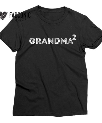Mother's Day Grandma Gift, Grandma of 2, Grandparents Shirts, Custom Grandma Shirt