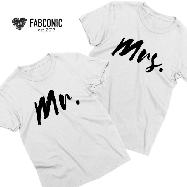 Mr Mrs Shirts, Couple Matching Shirts, His and Hers
