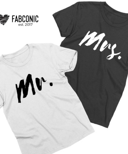 Mr Mrs Shirts, Couple Matching Shirts, His and Hers